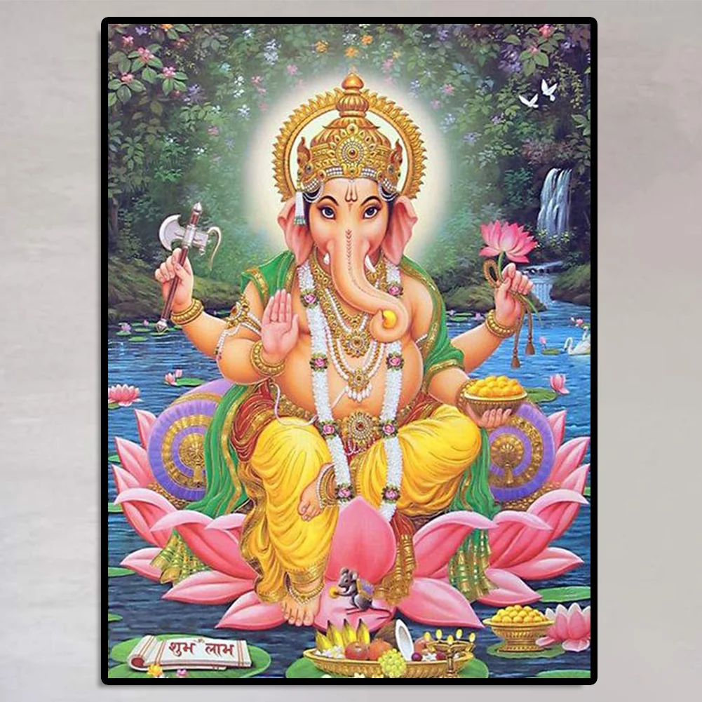 Full Round Diamond Painting 30*40cm - Buddha Elephant