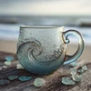 Best Gifts🔥 Unique Handcrafted Sea Glass Ocean Wave Mug🎁Free Gifts