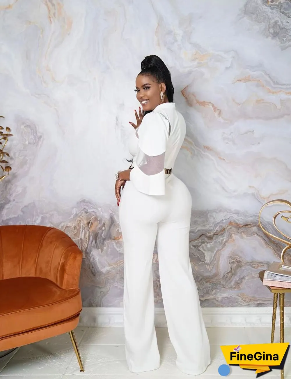 Fashion Net Yarn Patchwork Sexy Jumpsuit