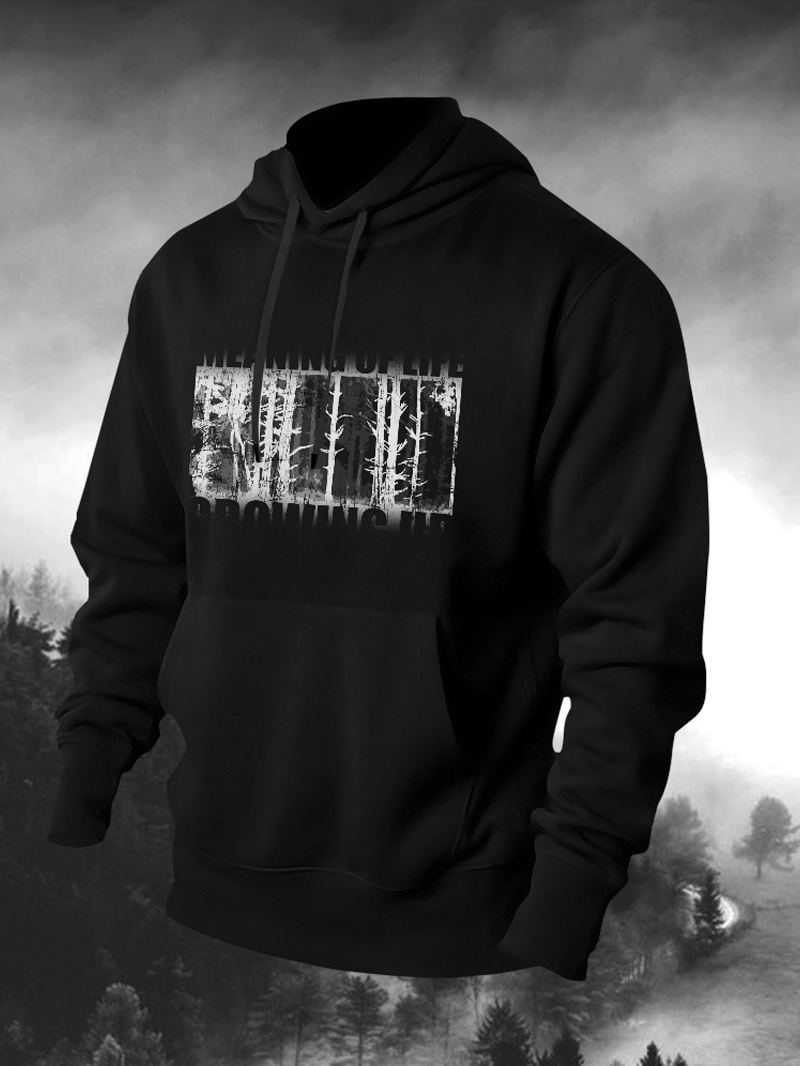 Nature Forest Men's Pullover Hoodie
