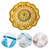(US Only)Crochet Mandala Coaster Handmade DIY Material Package with Crochet Hook(3)