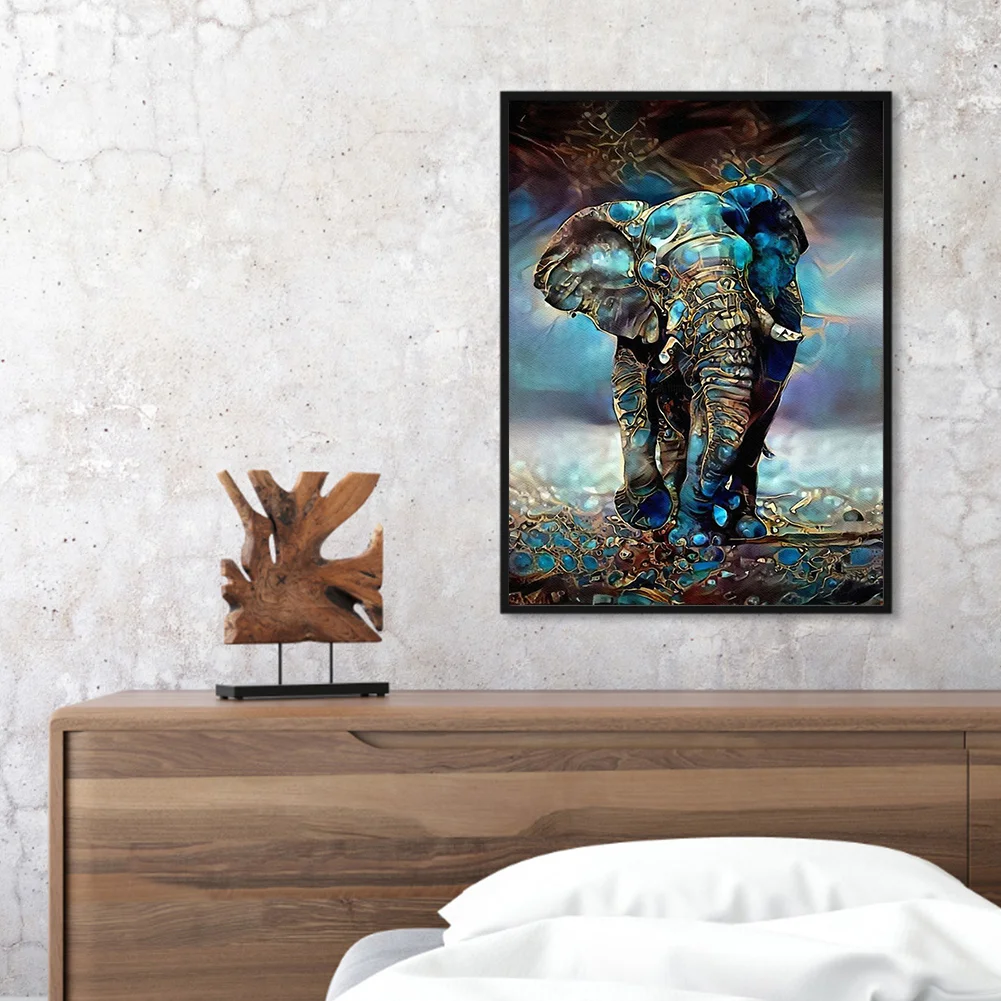 11CT Full Stamped Cross Stitch - Elephant(Canvas|40*50CM)