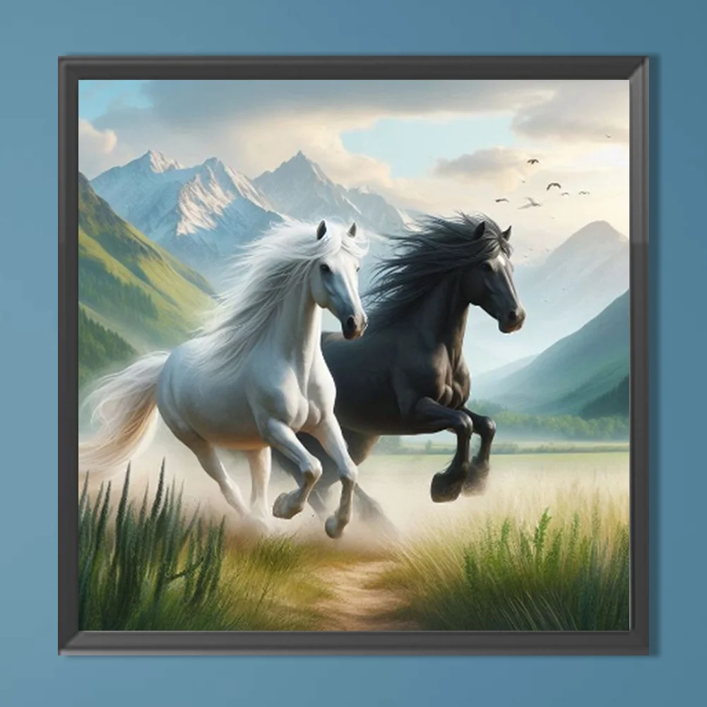 Diamond Painting - Full Round Drill - Horse(Canvas|40*40cm)