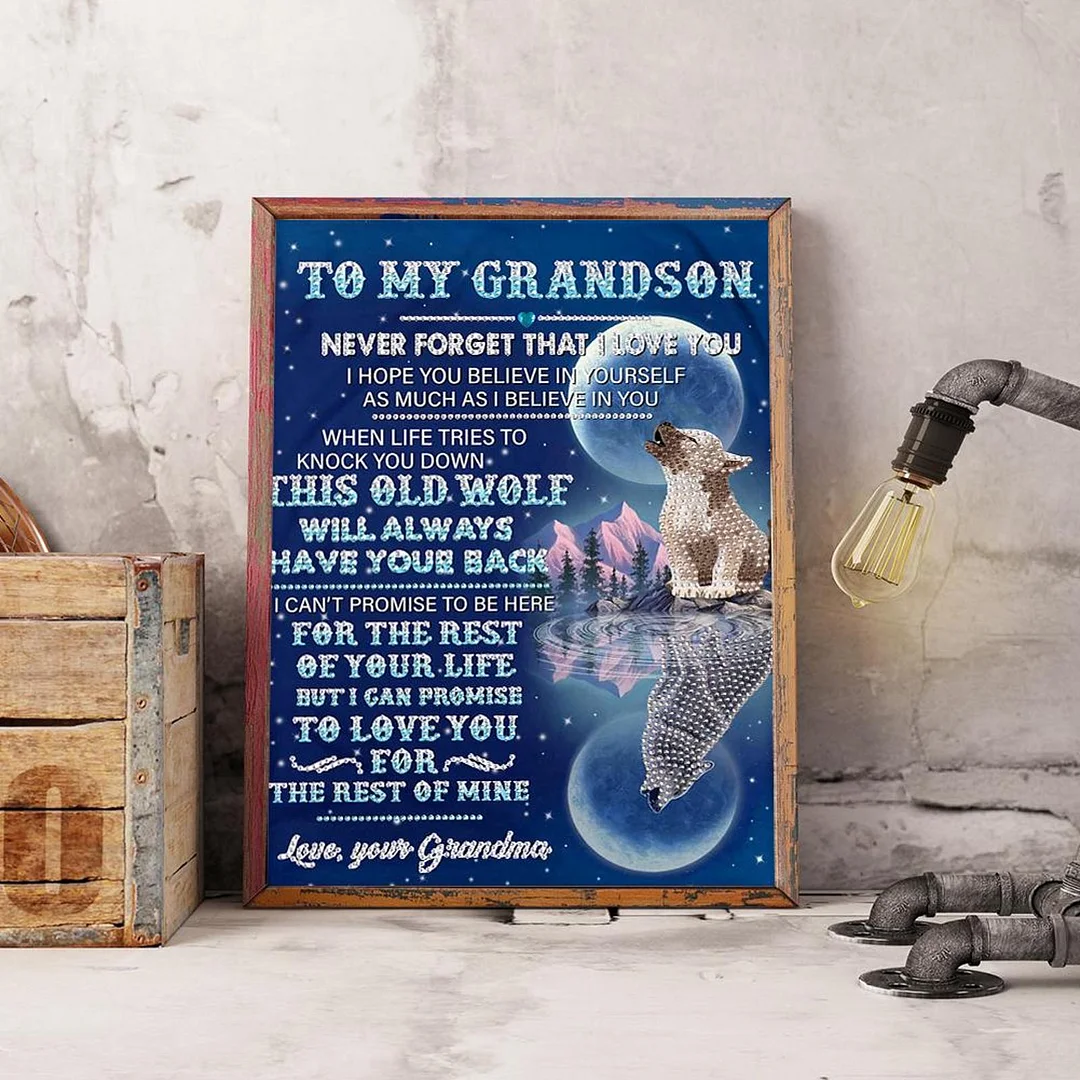 Diamond Painting 5D DIY Full Special Shape Drill English Letters Poster Kit