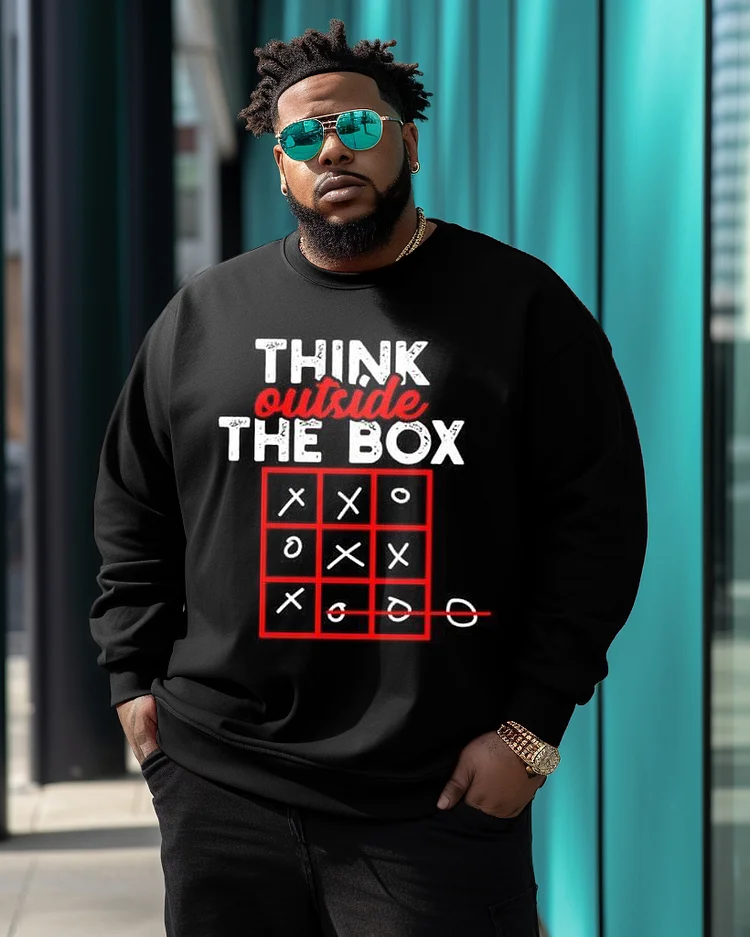 Men's Plus Size Think The Box Vintage Sweatshirt
