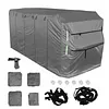 [US Local Warehouse] 420D Oxford Fabric Travel Trailer RV Cover Anti- Trailer Cover for Winter Snow