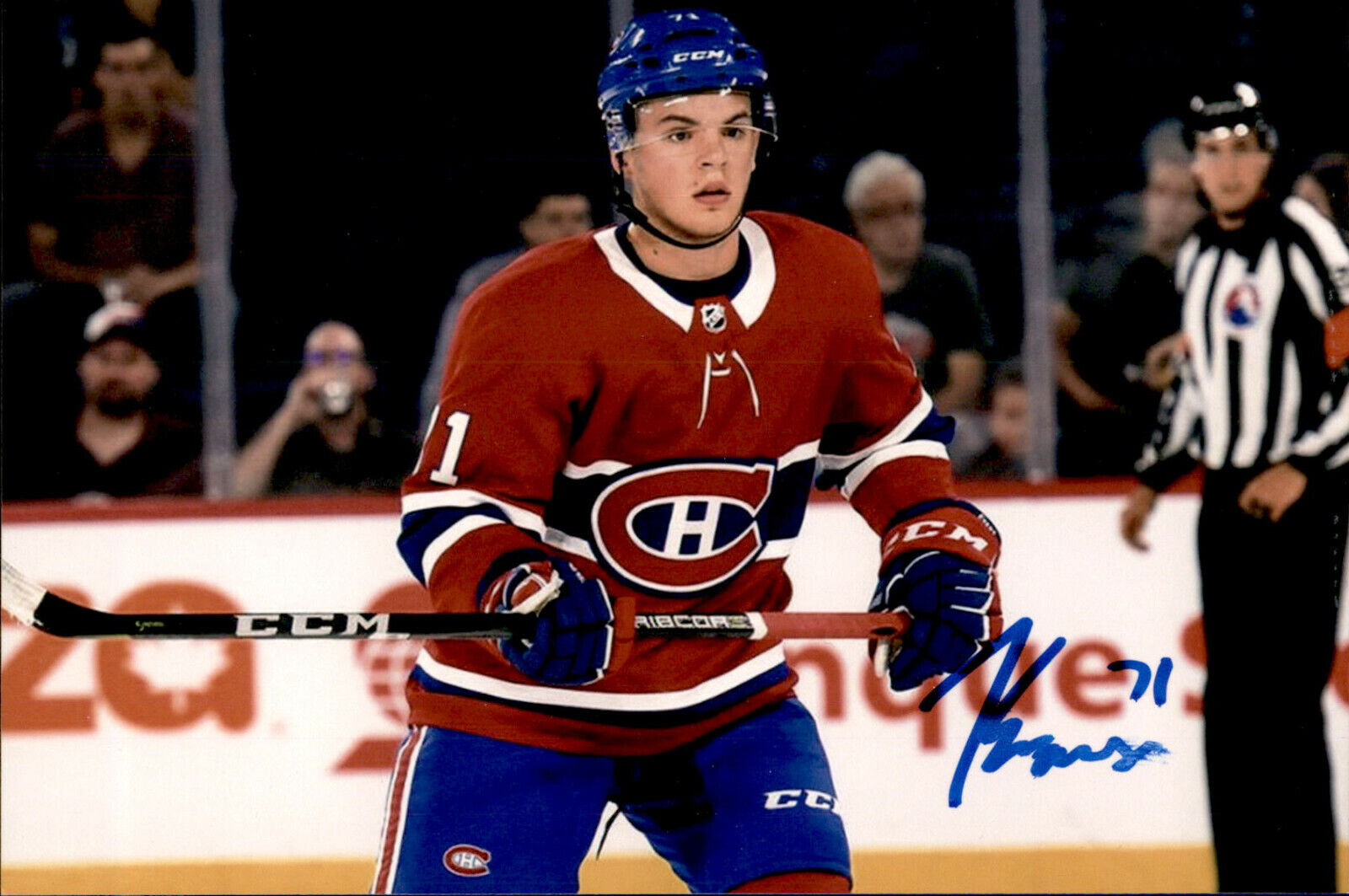 Jake Evans SIGNED autographed 4x6 Photo Poster painting MONTREAL CANADIENS #3