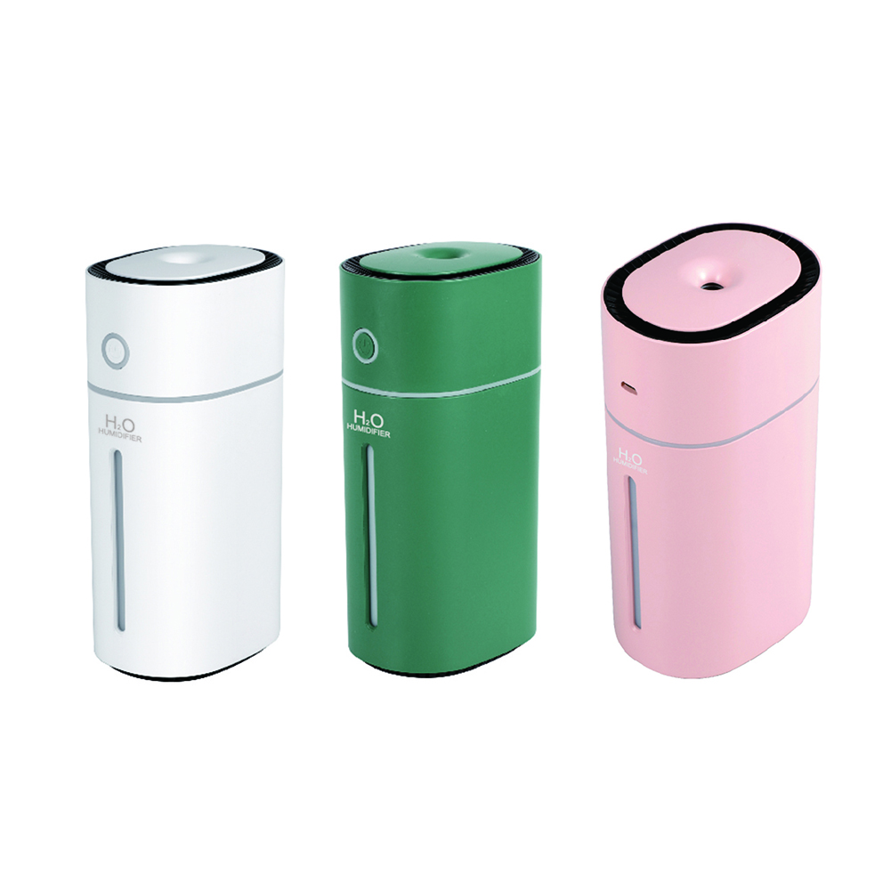 

USB 300ml Car Desktop Air Humidifier Essential Oil Diffuser with Night Lamp, Pink, 501 Original