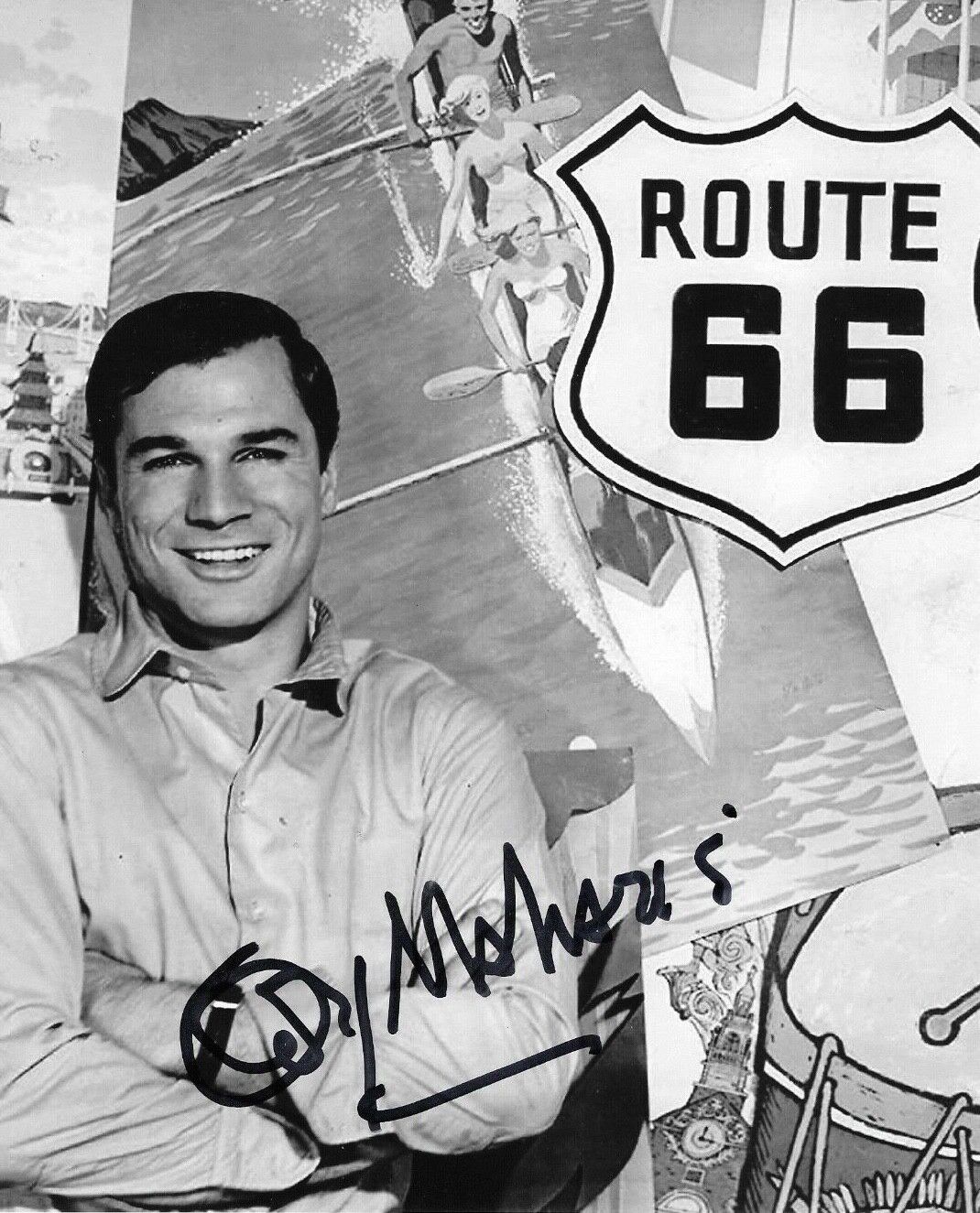 * GEORGE MAHARIS * signed 8x10 Photo Poster painting * ROUTE 66 * COA * 3