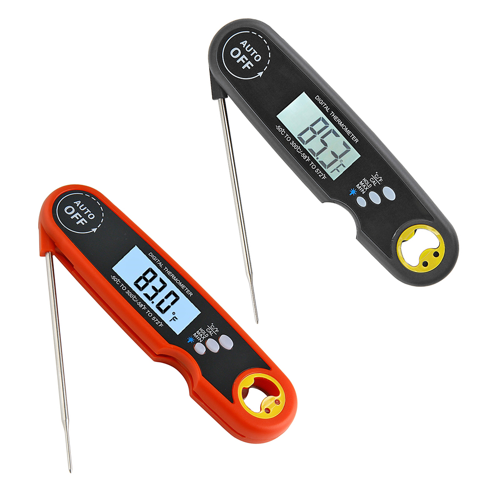 

Electronic Food Thermometer with Long Probe Digital Display Kitchen Tools, Black, 501 Original