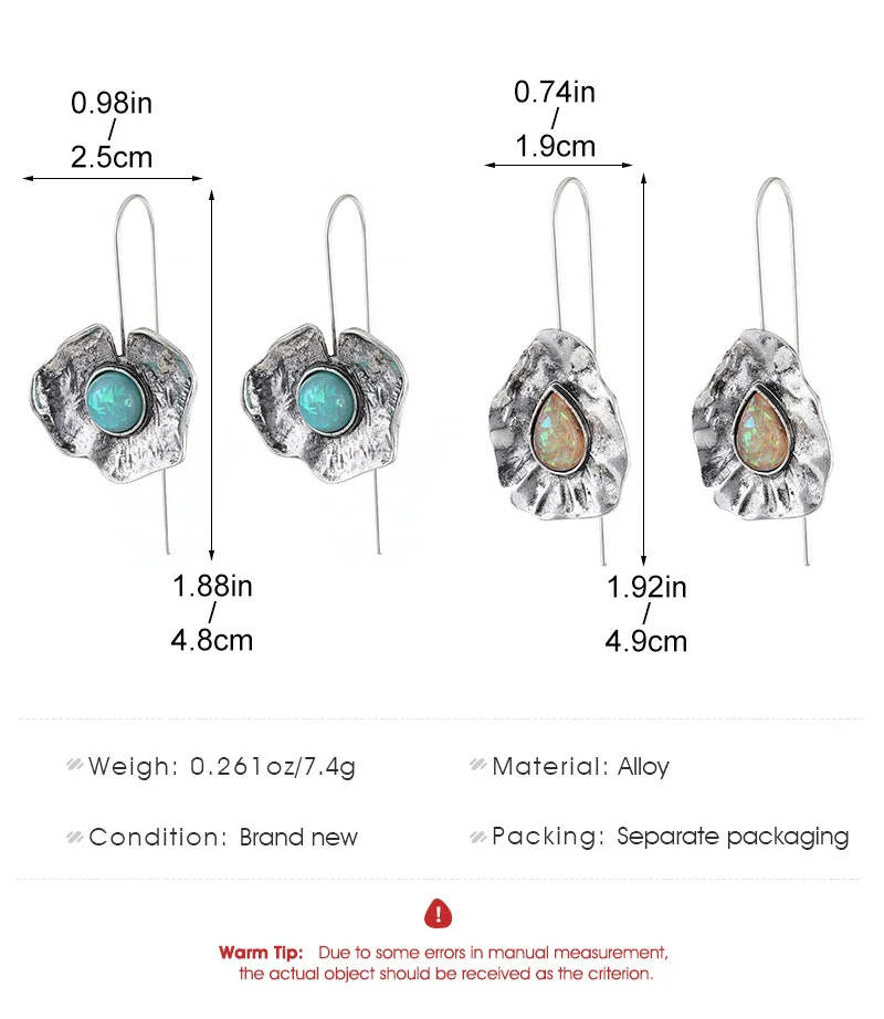 Ruffle Lily Moonstone Earrings