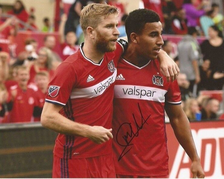 Michael de Leeuw signed Chicago Fire MLS Soccer 8x10 Photo Poster painting autographed