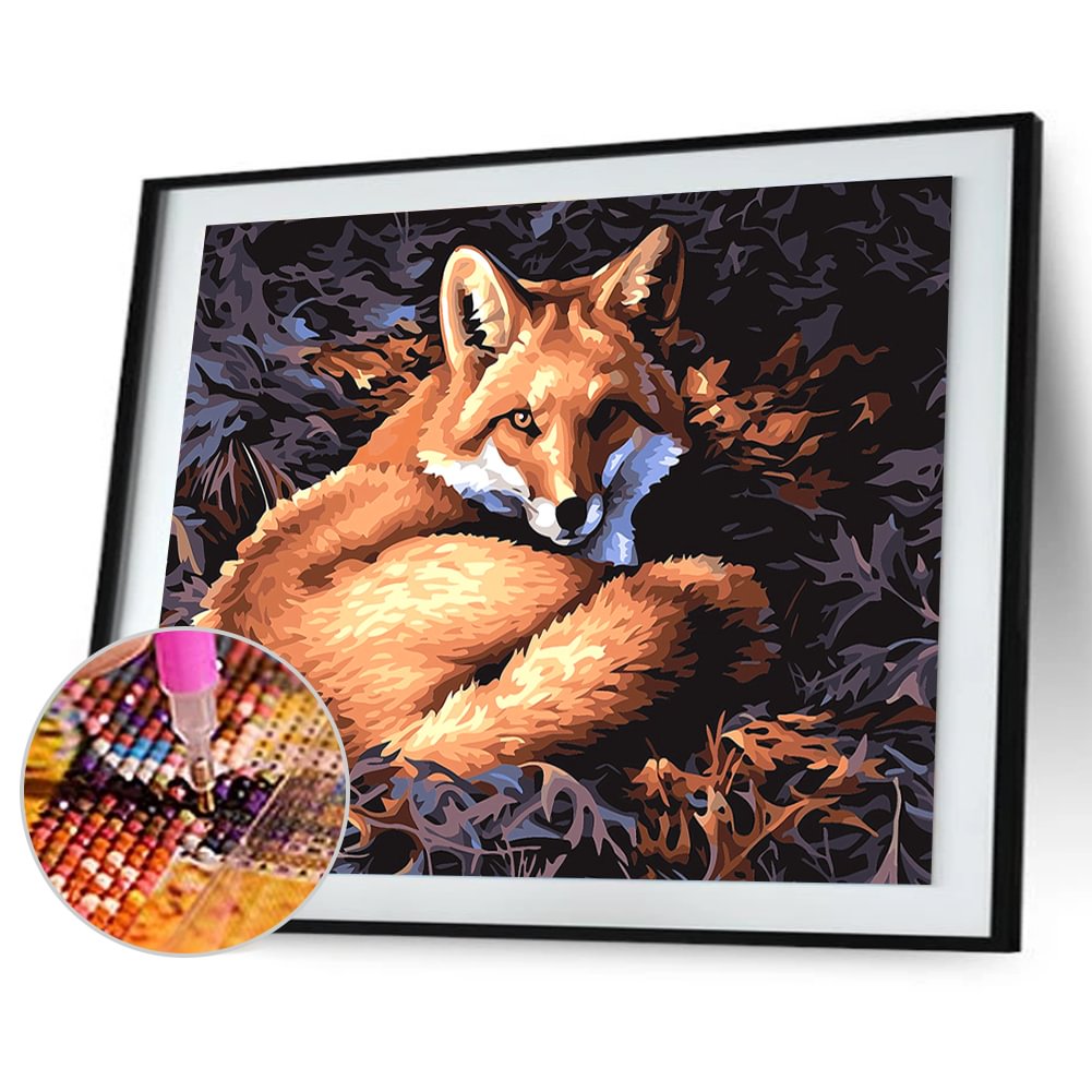 Animal Fox - Partial Diamond Painting - 40x30cm
