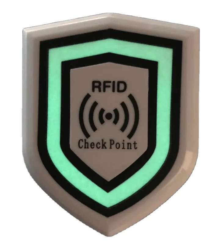 Light in the Dark shield shaped security guard tour patrol RFID checkpoint tag