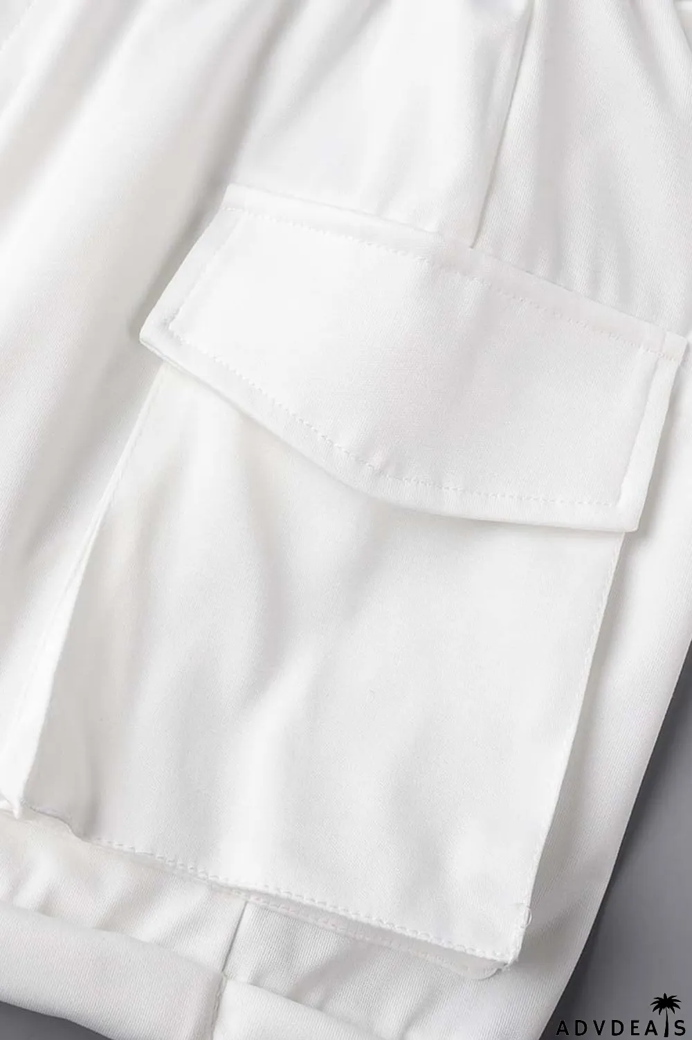 Khaki Casual Solid Basic O Neck Four Piece Set (With Sleeves)