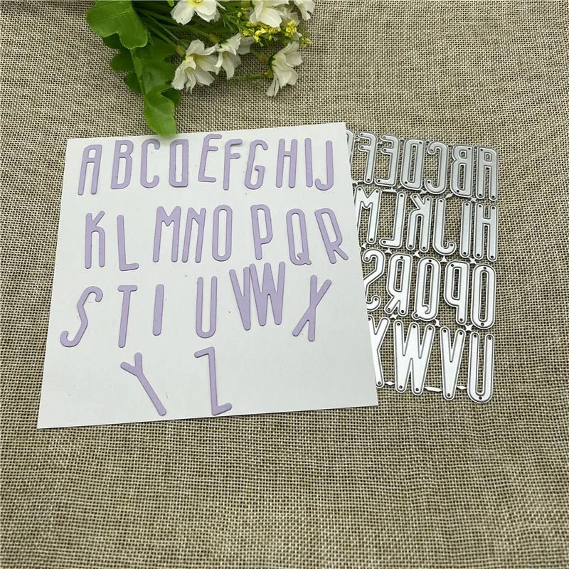 Big letter Metal Cutting Dies Stencils For DIY Scrapbooking Decorative Embossing Handcraft Template