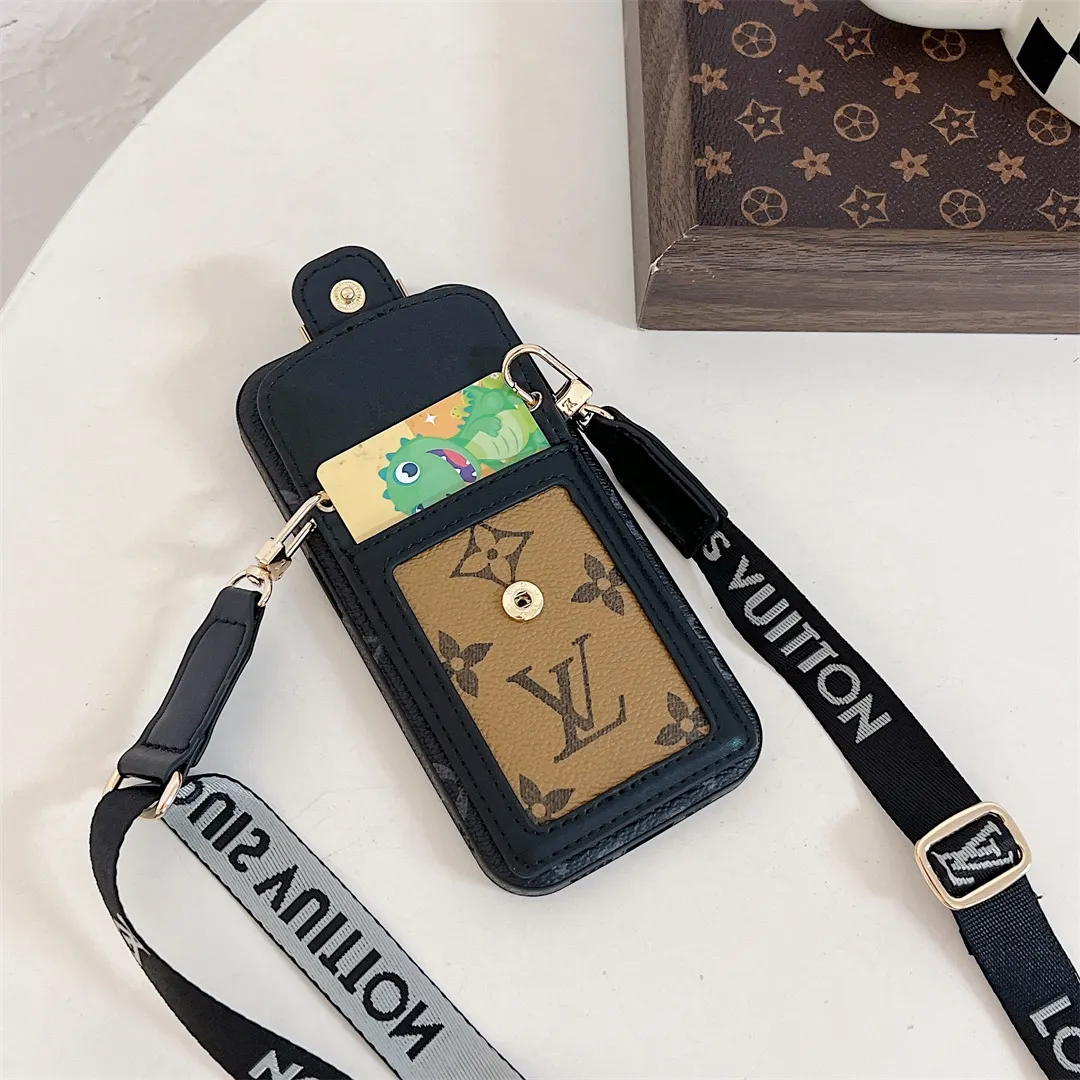 LV Monogram Card Holder Crossbody Classic Dauphine Apple iPhone Case