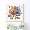 Rose-Peinture Diamant En Forme Sp&eacute;ciale-30*30CM