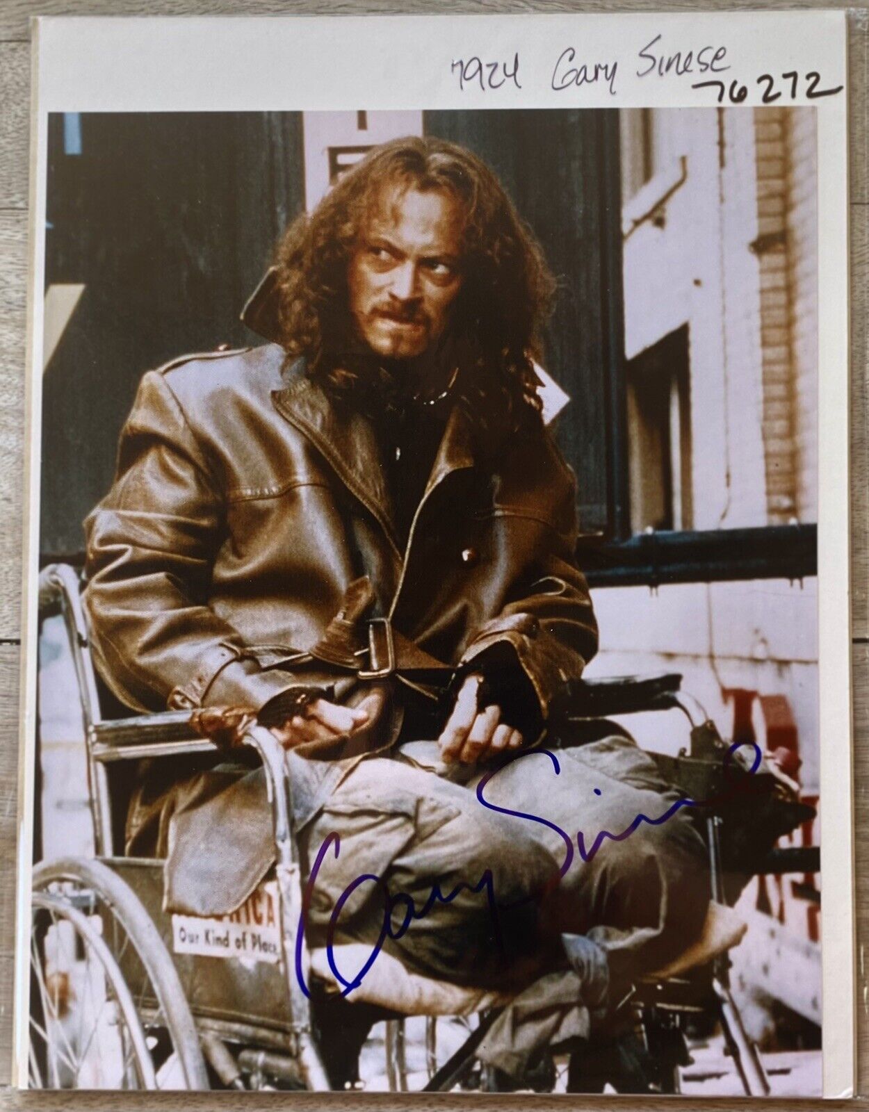 Gary Sinise Forest Gump Dan Taylor Signed 8x10 Photo Poster paintinggraph Todd Mueller COA