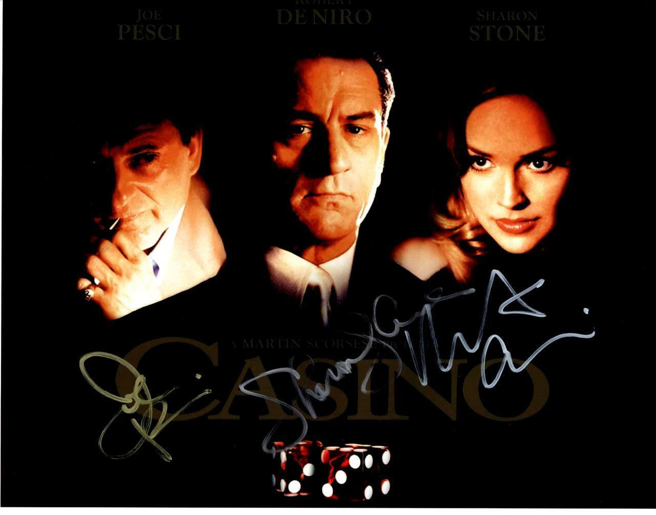 Robert DeNiro Joe Pesci Stone signed 11x14 Picture autographed Photo Poster painting with COA