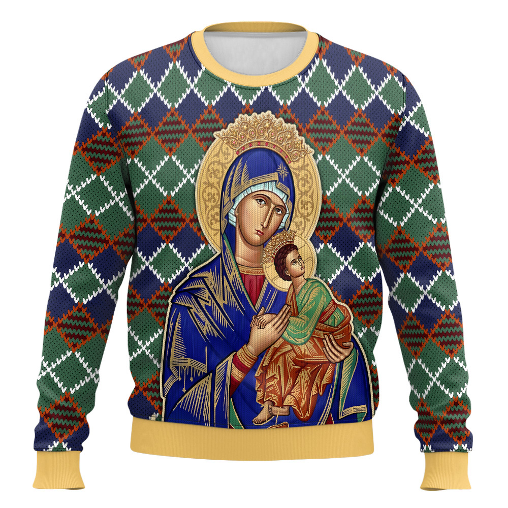 Our Lady Of Perpetual Help Ugly Christmas Sweater