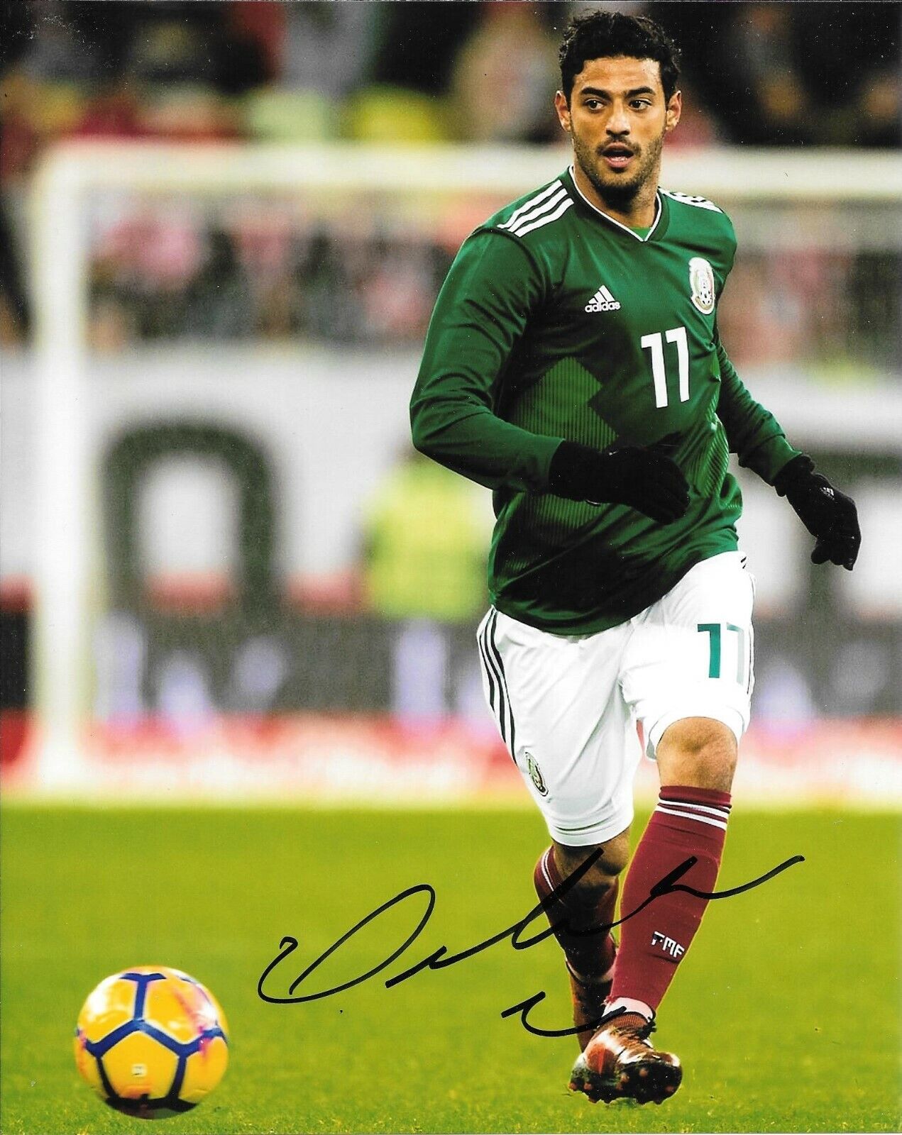 LOS ANGELES FC LAFC CARLOS VELA HAND SIGNED MEXICO 8X10 Photo Poster painting W/COA