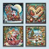 (US Only)4pcs Xmas - Diamond Painting - Partial Special Shaped Drill (Canvas|30*30cm)