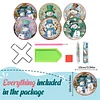 8pcs Cartoon DIY Diamond Painting Holz Untersetzer Kits mit Halter (Schneemann)
