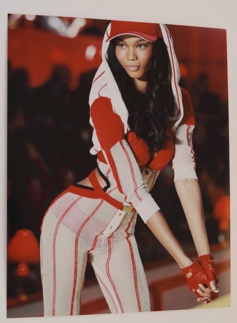 Chanel Iman Signed Autographed 11x14 Photo Poster painting Hot Sexy SI Swimsuit Model COA VD