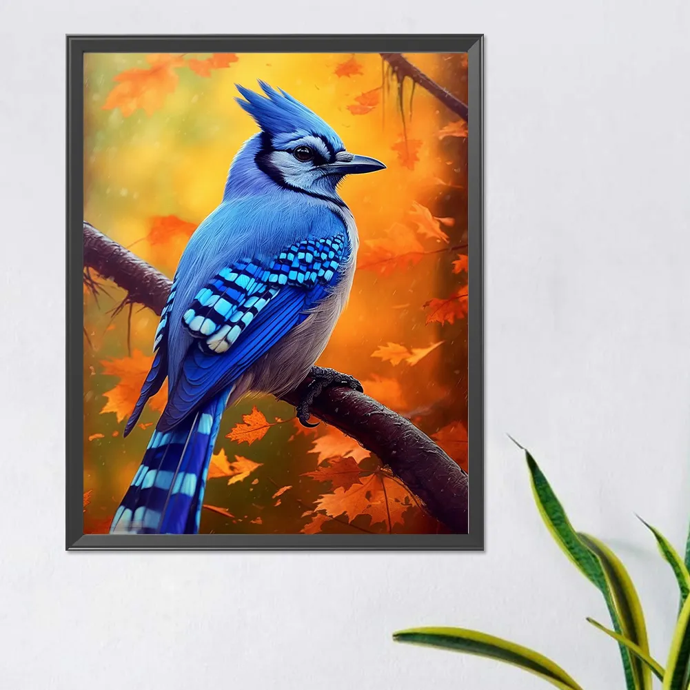 Full Round Diamond Painting 40*50cm - Bluebird