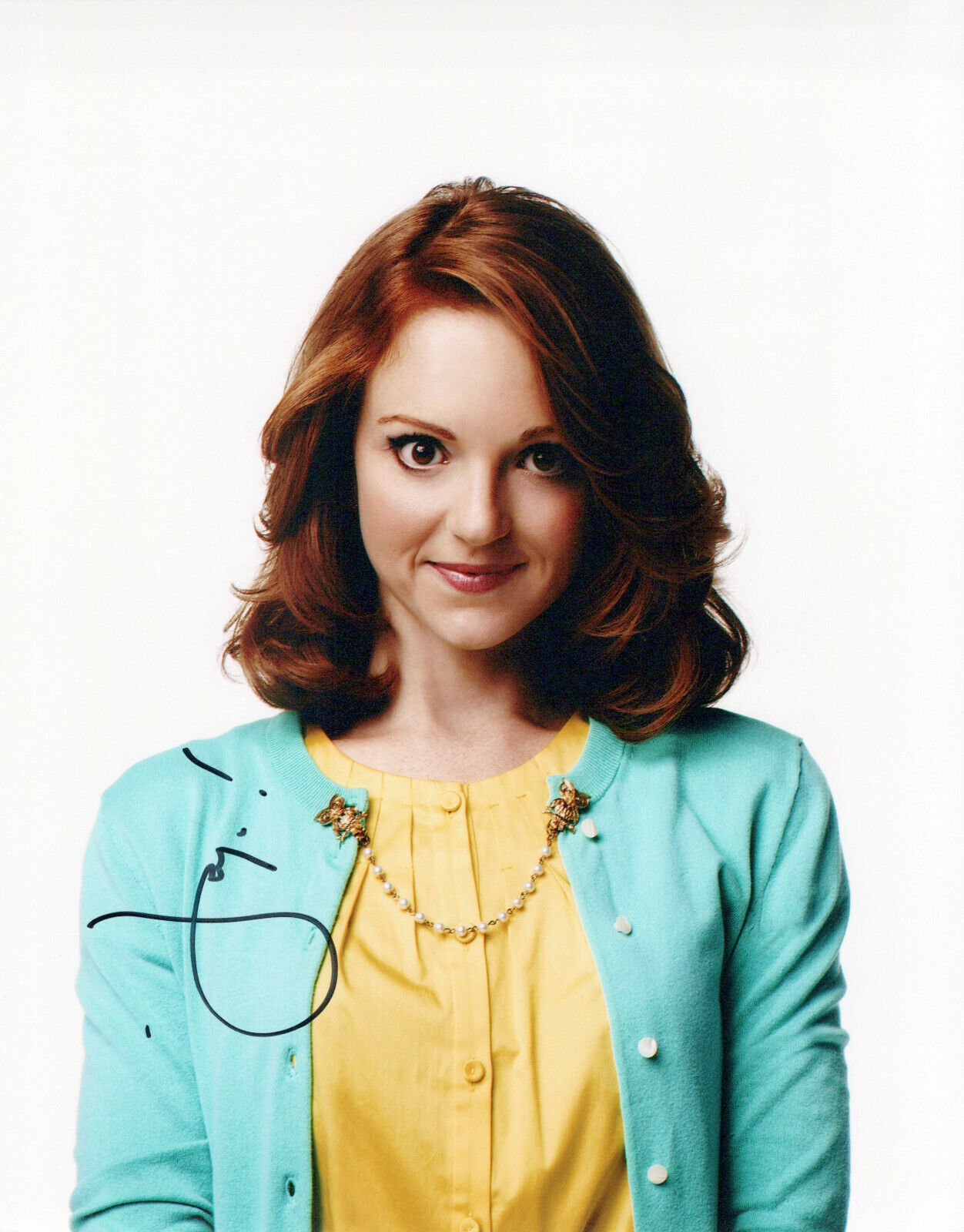 Jayma Mays Glee autographed Photo Poster painting signed 8X10 #2 Emma Pillsbury