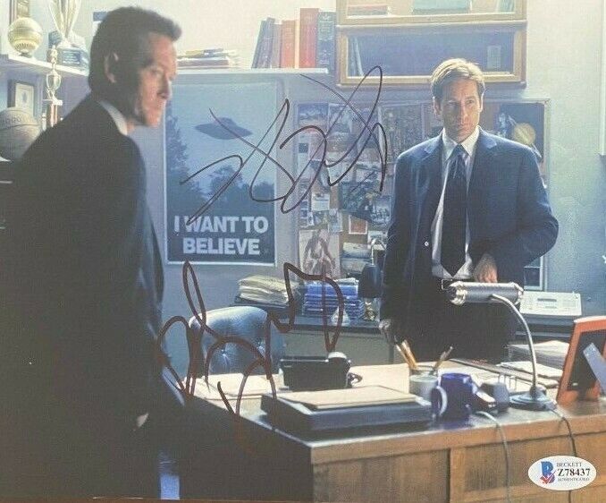 David Duchovny Robert Patrick signed autographed 8x10 Photo Poster painting X-Files Mulder COA