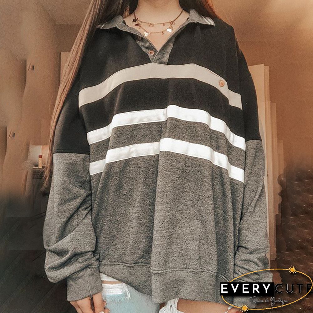 Fashion Contrast Sweatshirt