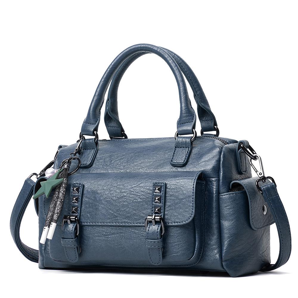 Large Capacity Fashion Handbag Soft Leather Trend Shoulder Diagonal Bag