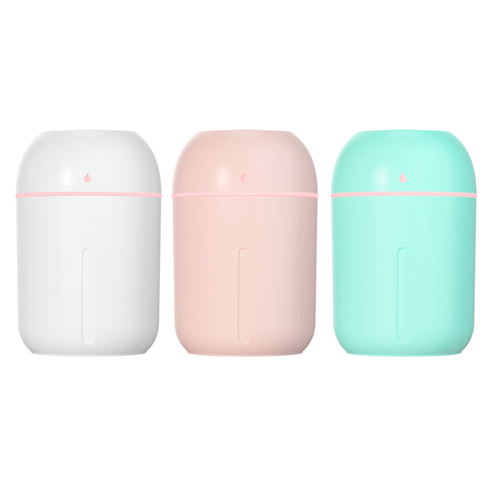 

330ML Mini Ultrasonic Air Humidifier Home Silent USB Essential Oil Diffuser, White, 501 Original