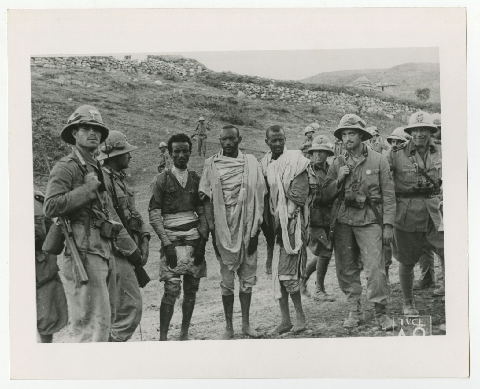 Second Italo-Ethiopian War - Vintage Publication 8x10 Photo Poster paintinggraph - War Prisoners