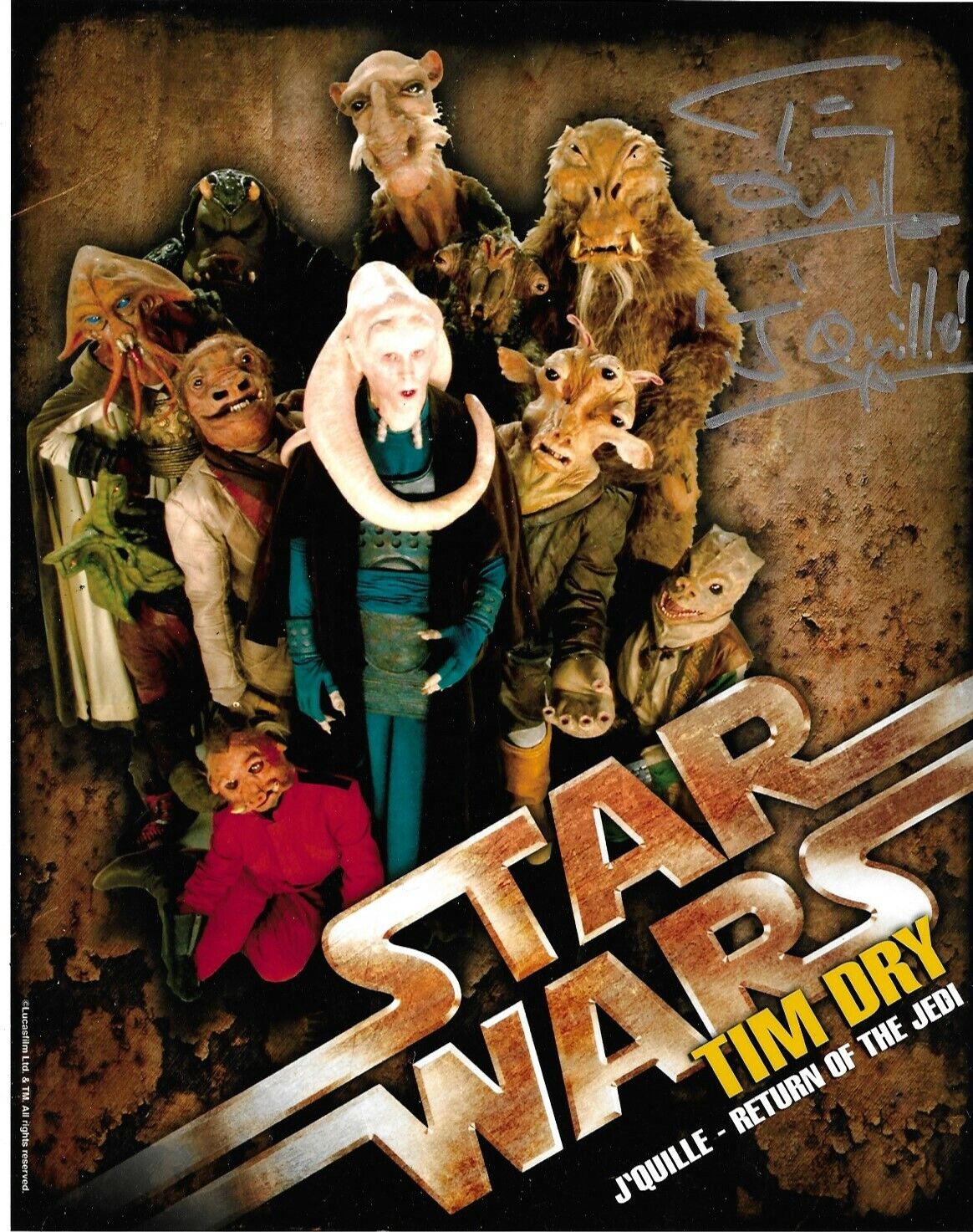 Tim Dry Signed Star Wars 10x8 Photo Poster painting AFTAL