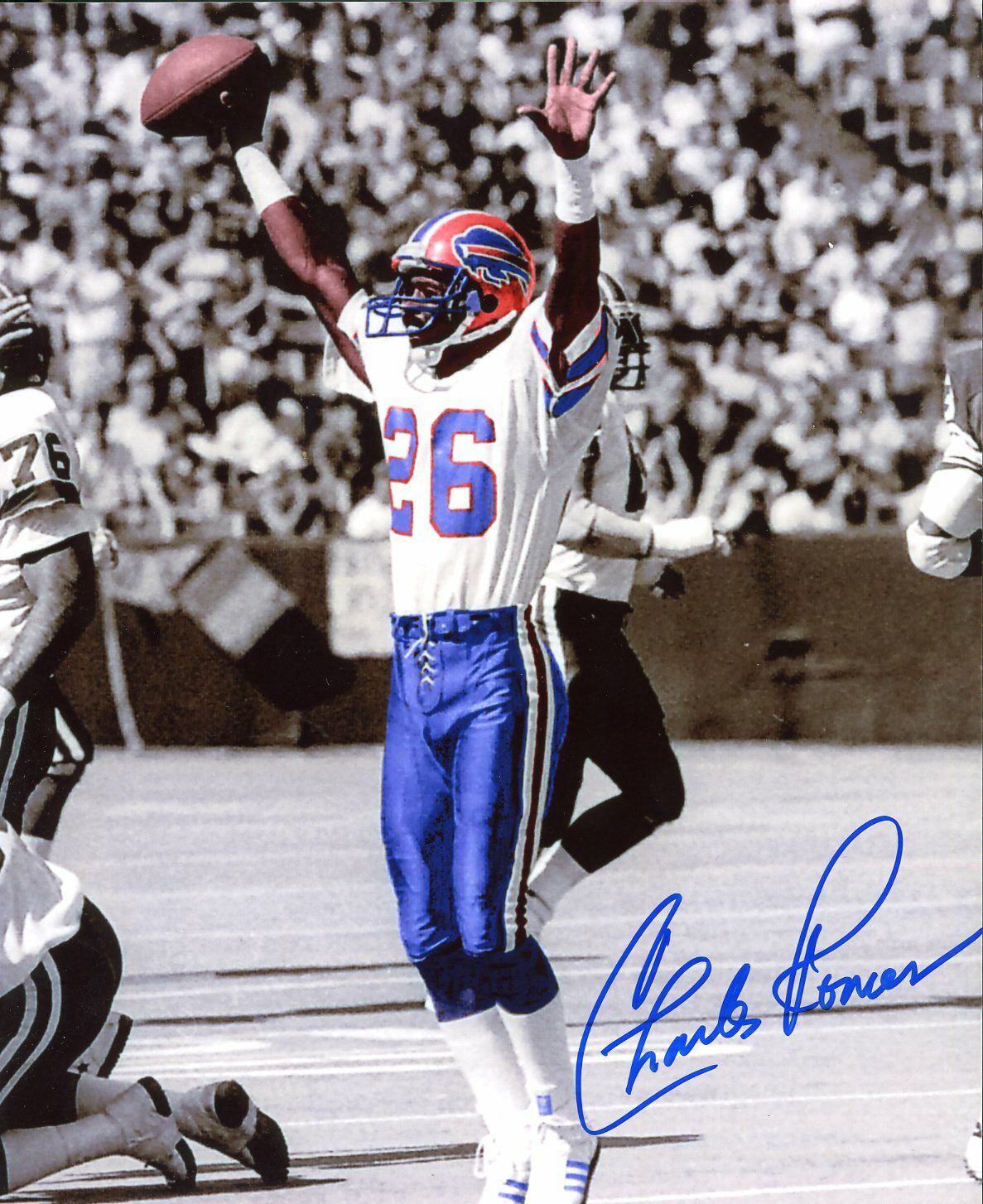 Charles Romes Autographed 8x10 Buffalo Bills#2