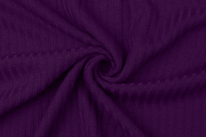 Women's Long Sleeve Hooded Solid Color Two-Piece Set