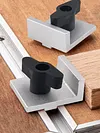 4Pcs T Track Stop Block Bi-Directional Short Stop Kit Woodworking Bench Top Jig