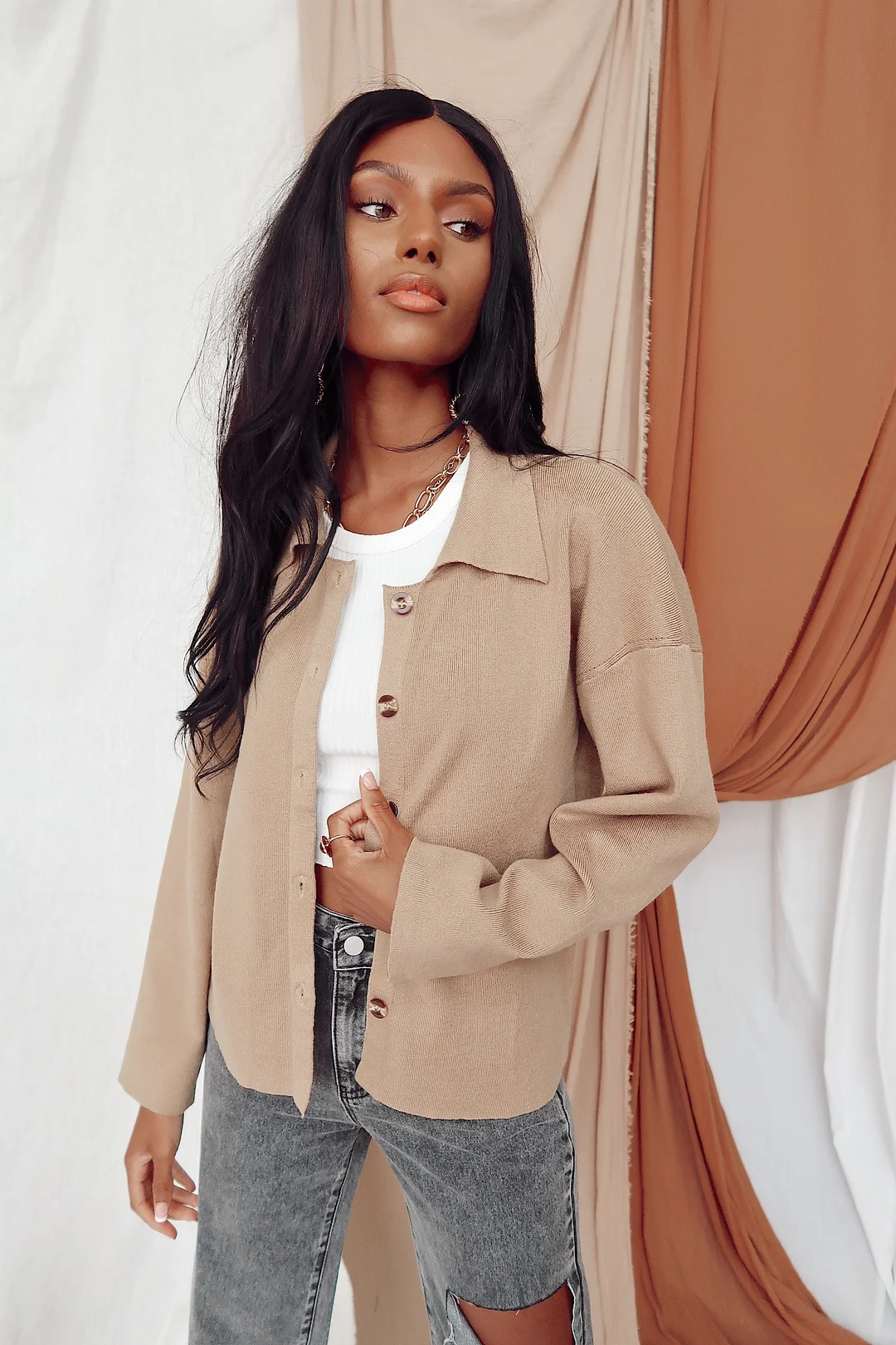 Melrose Mud Cardigan