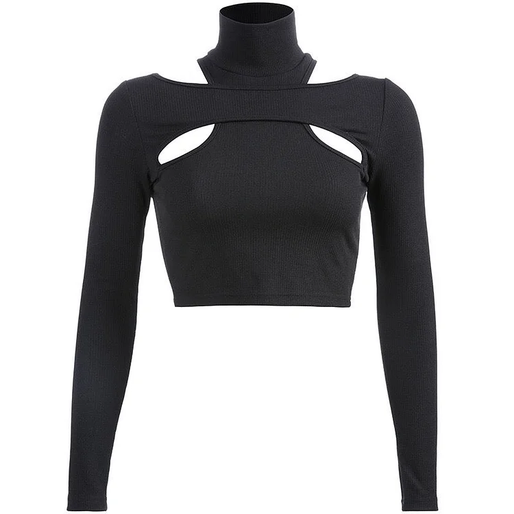 Cross-Out Long Sleeve Top