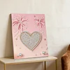 DIY Pearl Painting Love for Home Wall Decor with Frame(40*30cm)