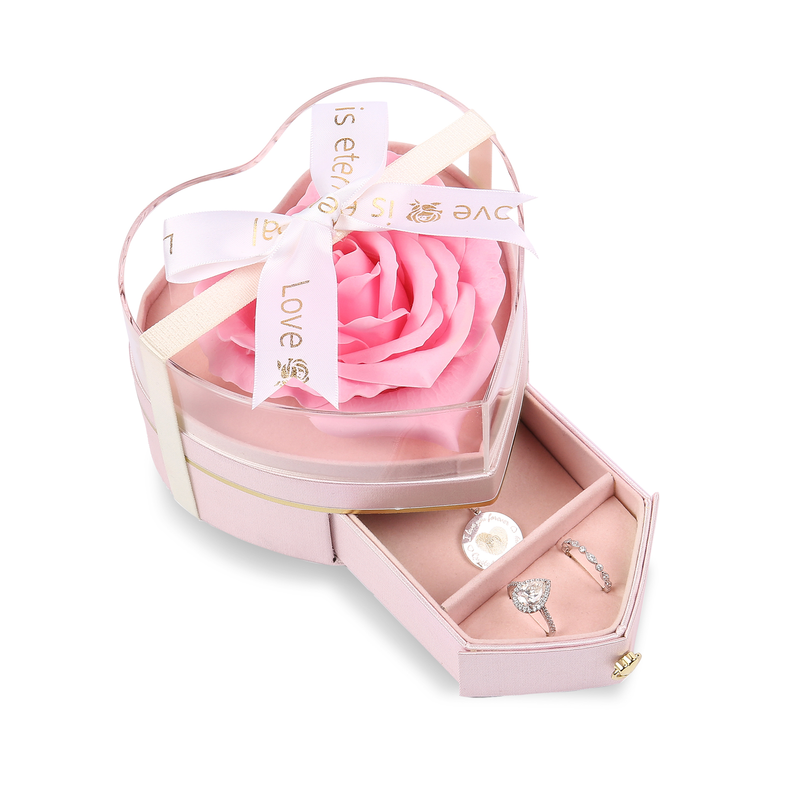 Rose Exquisite Jewelry Box Storage Box Valentine's Day Gift Packaging Box