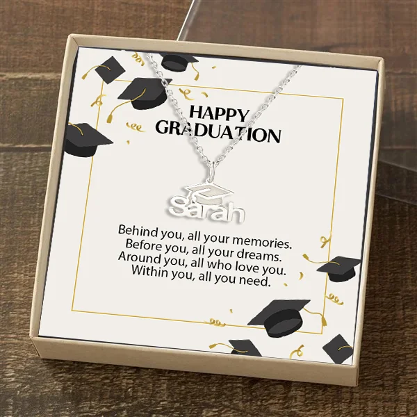 Class of 2023 Personalized Graduation Name Necklace For Her
