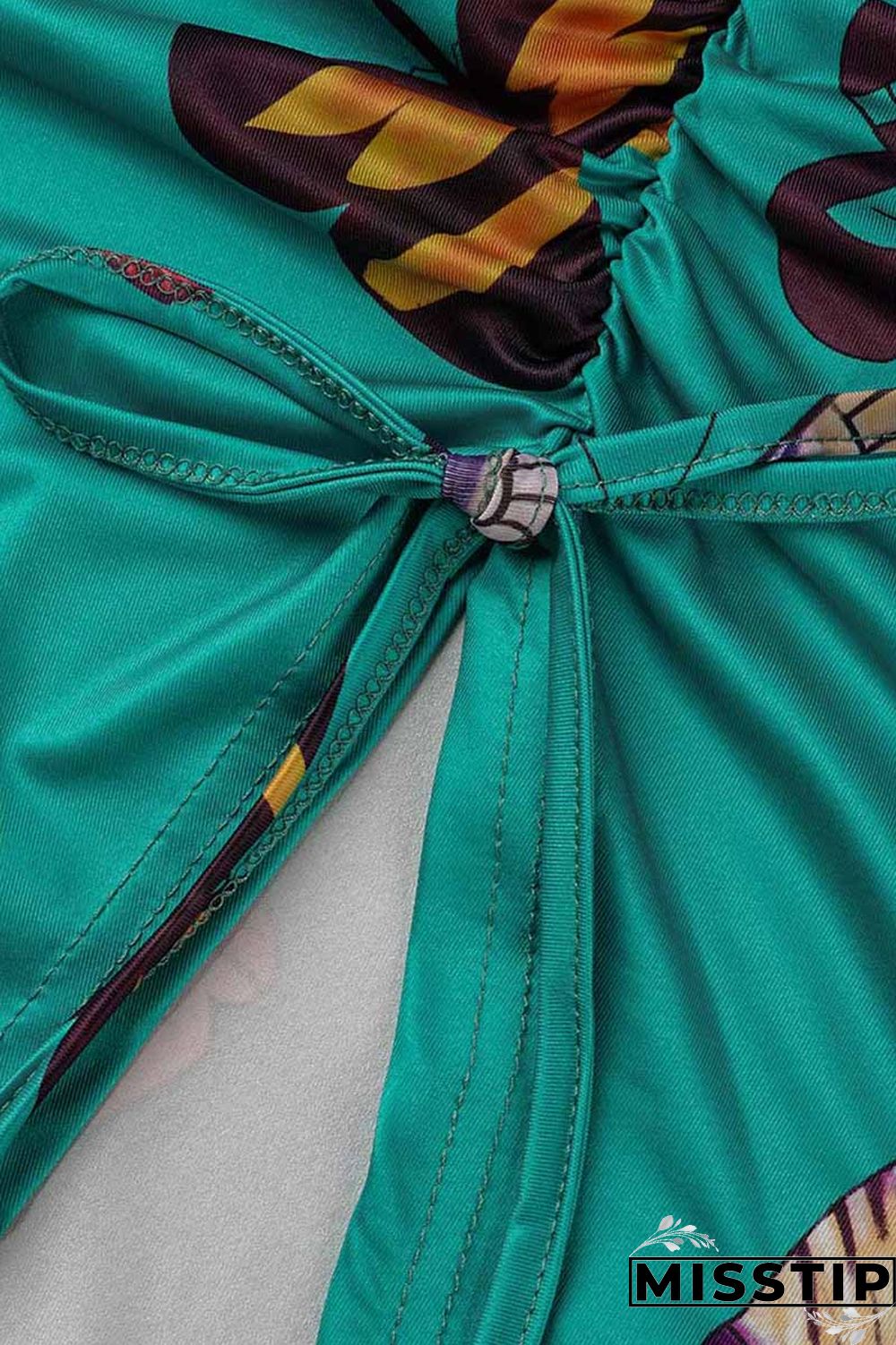 Leopard Print Fashion Street Print Patchwork Halter Sleeveless Two Pieces