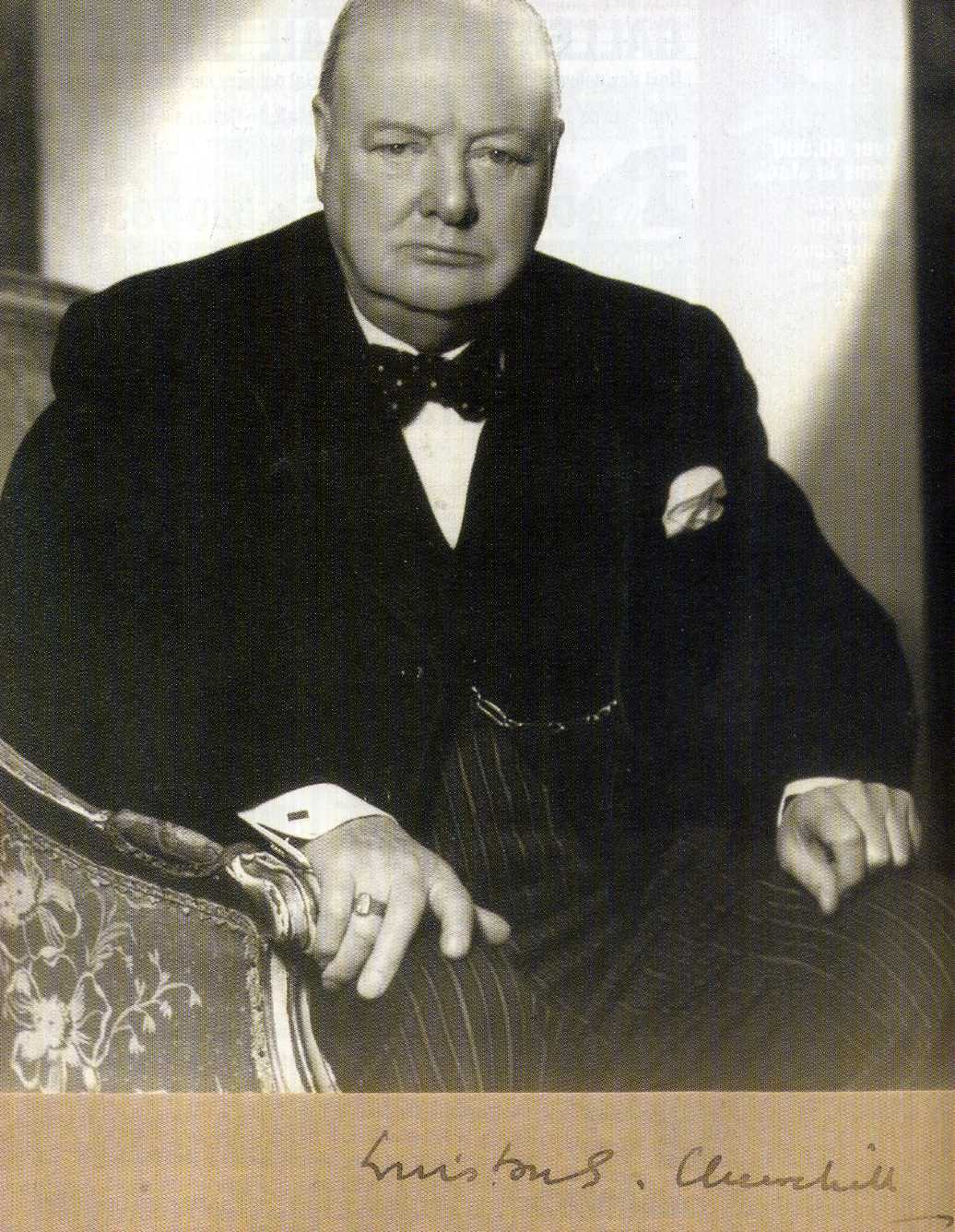 WINSTON CHURCHILL Signed Photo Poster paintinggraph - Politician British Prime Minister preprint