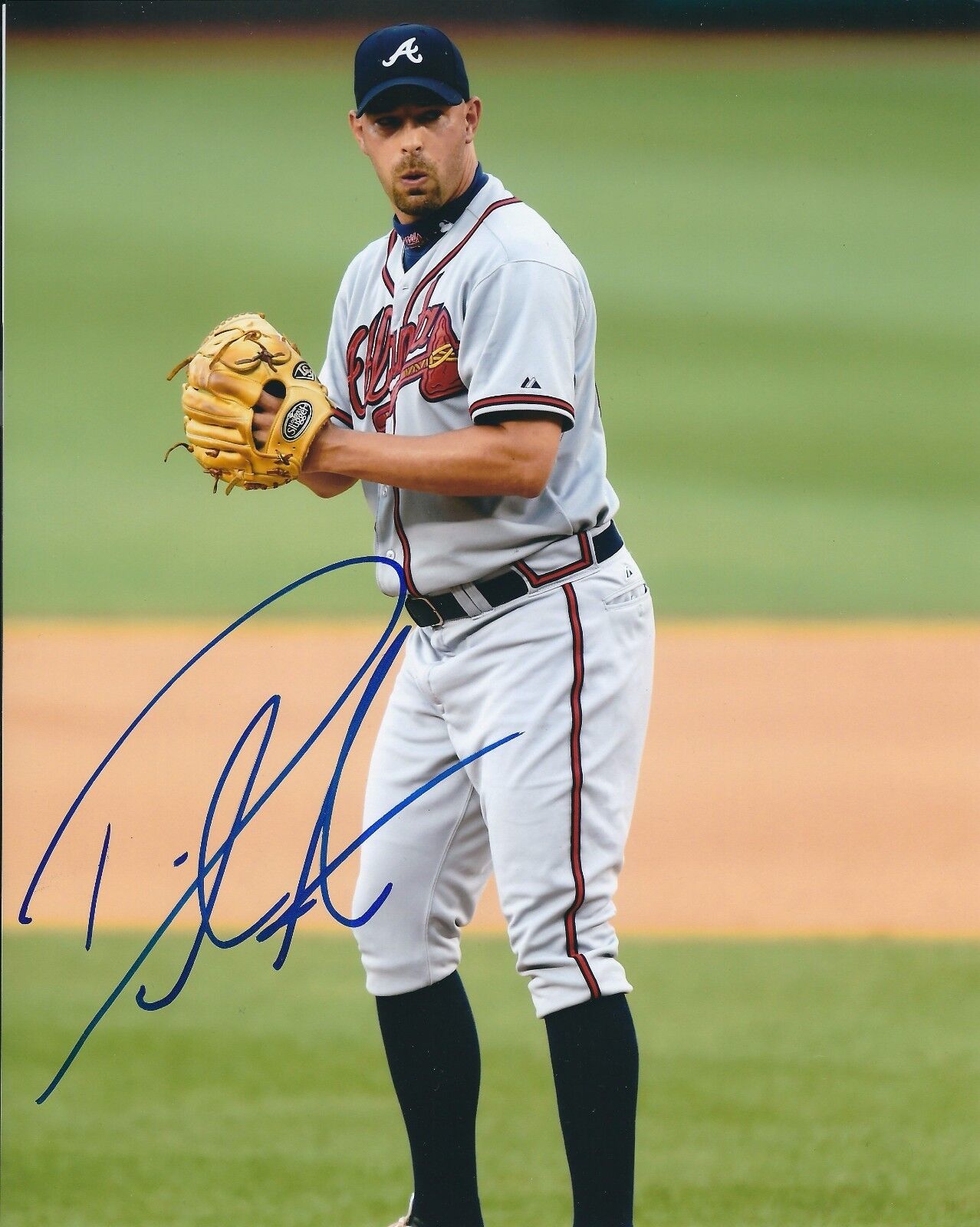 Autographed 8X10 DAVID AARDSMA Atlanta Braves Photo Poster painting - w/COA