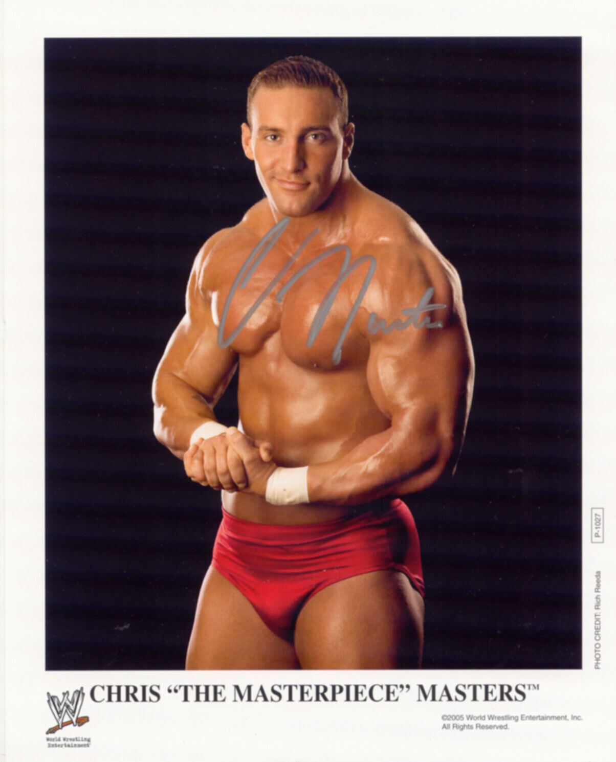 CHRIS MASTERS WWE SIGNED AUTOGRAPH 8X10 PROMO Photo Poster painting W/ PROOF