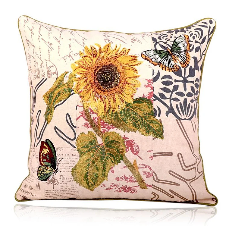 Fairy Tales Aesthetic Cottagecore Fashion Linen Embroidery Cushion Cover QueenFunky